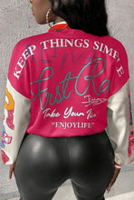 Load image into Gallery viewer, SLAYR LETTER PRINT BASEBALL JACKET
