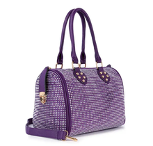 Load image into Gallery viewer, Rhinestone Covered Locked Satchel Handbags