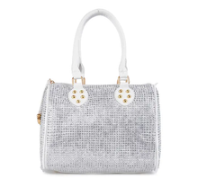 Load image into Gallery viewer, Rhinestone Covered Locked Satchel Handbags