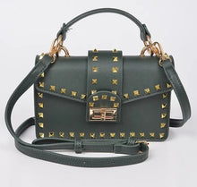 Load image into Gallery viewer, Studded Top Handle Clutch