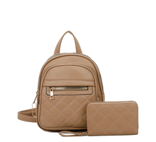 Load image into Gallery viewer, Fashion Quilted 2 in 1 Backpack