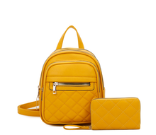 Load image into Gallery viewer, Fashion Quilted 2 in 1 Backpack