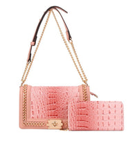 Load image into Gallery viewer, 2 In 1 Croc Shoulder -Cross-Body Bag with Wallet