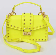 Load image into Gallery viewer, Studded Top Handle Clutch