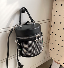 Load image into Gallery viewer, RHINESTONE BUCKET SATCHEL - CROSS-BODY