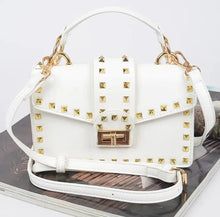 Load image into Gallery viewer, Studded Top Handle Clutch