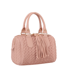 Load image into Gallery viewer, Chevron Quilted Tassel Zipper Boston Bag Satchel
