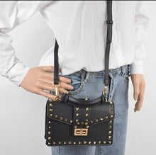 Load image into Gallery viewer, Studded Top Handle Clutch
