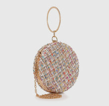 Load image into Gallery viewer, Tweed Ball Design Evening Bag
