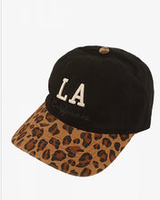 Load image into Gallery viewer, LEOPARD PRINT LA CALIFORNIA EMBROIDERY COTTON CAP
