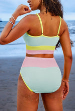 Load image into Gallery viewer, Color Block Two-piece Swimsuit
