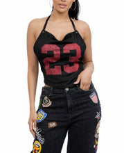 Load image into Gallery viewer, Jersey Print Halter Top
