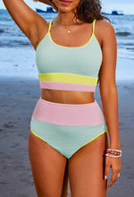 Load image into Gallery viewer, Color Block Two-piece Swimsuit
