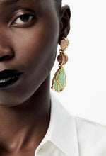 Load image into Gallery viewer, Long Tangled Acrylic Stone Earrings
