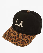 Load image into Gallery viewer, LEOPARD PRINT LA CALIFORNIA EMBROIDERY COTTON CAP
