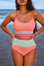 Load image into Gallery viewer, Color Block Two-piece Swimsuit
