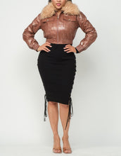 Load image into Gallery viewer, Jackets Faux Fur Trim W/Front Zipper
