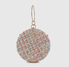 Load image into Gallery viewer, Tweed Ball Design Evening Bag
