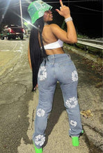 Load image into Gallery viewer, Graphic Straight Leg Denim Pants
