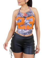 Load image into Gallery viewer, Jersey Print Halter Top
