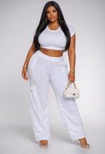 Load image into Gallery viewer, Plus Size Cargo Pants Set
