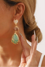 Load image into Gallery viewer, Long Tangled Acrylic Stone Earrings

