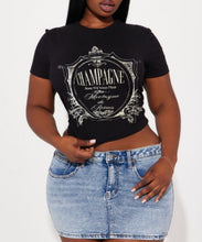 Load image into Gallery viewer, Champagne Label Graphic T-Shirts
