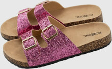 Load image into Gallery viewer, Women’s Glitter Comfort Flat Party Sandals
