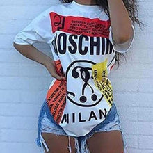 Load image into Gallery viewer, Letter Scrawl Print T Shirt
