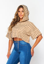 Load image into Gallery viewer, Stubs Deail Hooded Top
