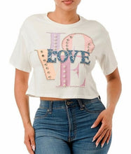 Load image into Gallery viewer, Short Sleeve Round Neck Crop Top
