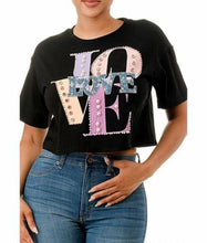 Load image into Gallery viewer, Short Sleeve Round Neck Crop Top
