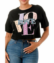 Load image into Gallery viewer, Short Sleeve Round Neck Crop Top
