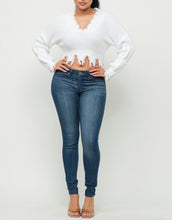 Load image into Gallery viewer, Bubbly Sleeve Distress Sweaters Top
