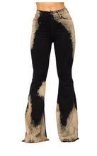 Load image into Gallery viewer, Bleach Bell Bottom Jean in Black
