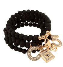 Load image into Gallery viewer, Multiple Charm Beads Stretchable Bracelet
