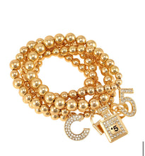 Load image into Gallery viewer, Multiple Charm Beads Stretchable Bracelet
