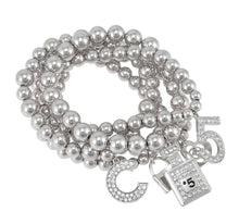 Load image into Gallery viewer, Multiple Charm Beads Stretchable Bracelet
