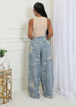 Load image into Gallery viewer, Seeking Thrills Shredded Wide Leg
