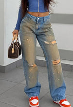 Load image into Gallery viewer, Gradient Distressed Jeans

