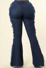 Load image into Gallery viewer, Distressed Bell Bottom Jean
