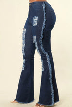 Load image into Gallery viewer, Distressed Bell Bottom Jean

