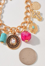Load image into Gallery viewer, Multi Charm Western Style Metal Bracelet
