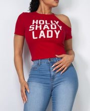 Load image into Gallery viewer, ONE SHOULDER GRAPHIC TOP
