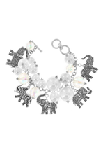 Load image into Gallery viewer, MULTI CHARM PEARL TOGGLE BRACELET
