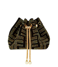 Load image into Gallery viewer, Rhinestone Greek Clutch Bucket Bag

