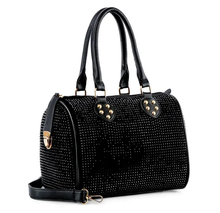 Load image into Gallery viewer, Rhinestone Covered Locked Satchel Handbags
