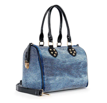 Load image into Gallery viewer, Rhinestone Covered Locked Satchel Handbags
