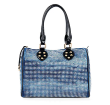 Load image into Gallery viewer, Rhinestone Covered Locked Satchel Handbags
