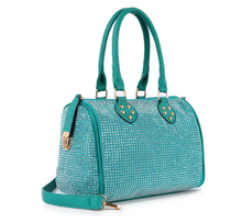 Load image into Gallery viewer, Rhinestone Covered Locked Satchel Handbags
